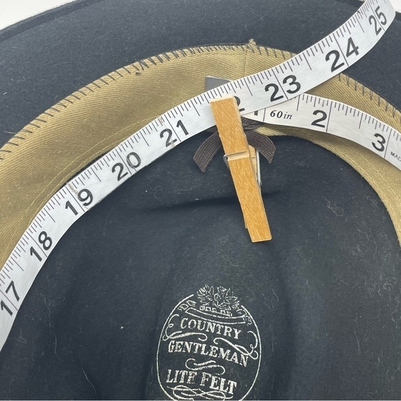 Country Gentleman Fedora Hat Black - Picture 6 of 7